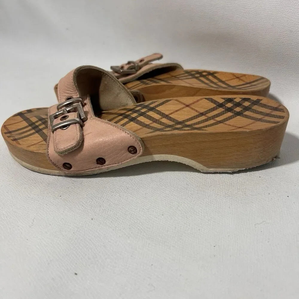 Burberry clog sandals